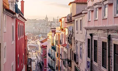 lisbon street scene