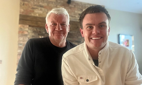 two men sat together