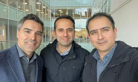 Nestor Alonso, Mohammad Alinia and Armin Kia, co-founders of Driverly