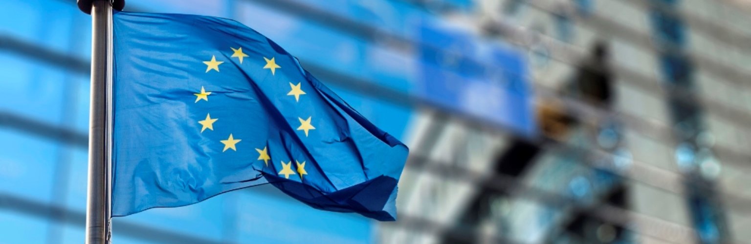eu flag in europe